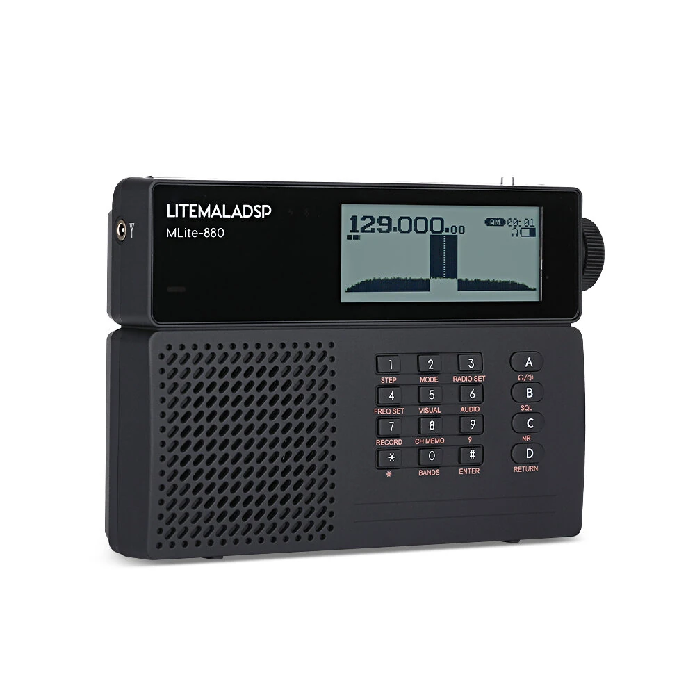 LITEMALADSP MLite-880 Software-Defined Radio + 2pcs Donut AM SW Antenna Full Band SDR SSB CW AM SAM NFM WFM support Longwave Medium Wave Shortwave Aviation Band — view 5