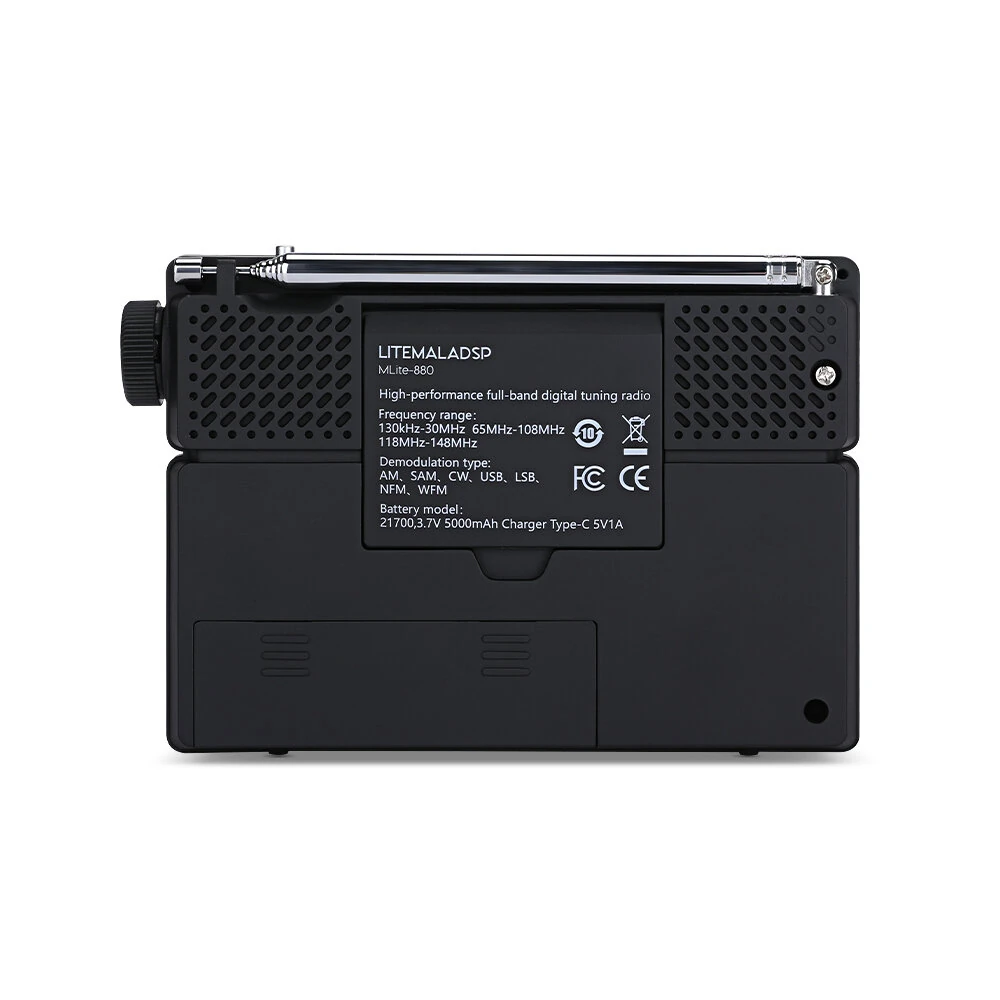 LITEMALADSP MLite-880 Software-Defined Radio + 2pcs Donut AM SW Antenna Full Band SDR SSB CW AM SAM NFM WFM support Longwave Medium Wave Shortwave Aviation Band — view 6