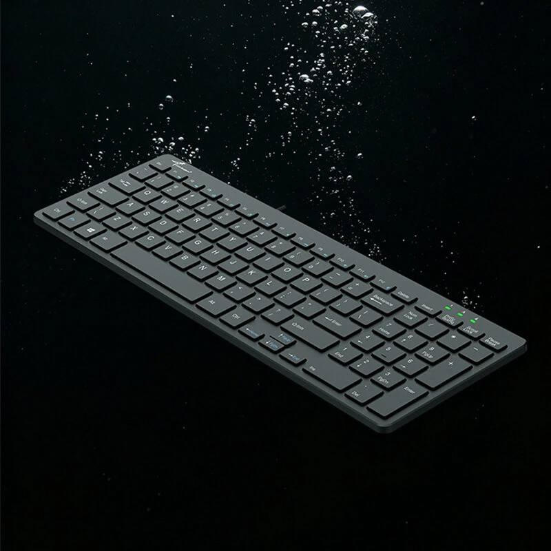 Little Kangaroo USB Wired Keyboard 100 Keys Scissor Switch Multimedia Function Slim Keyboards for Desktop Laptop Computer Office — view 4