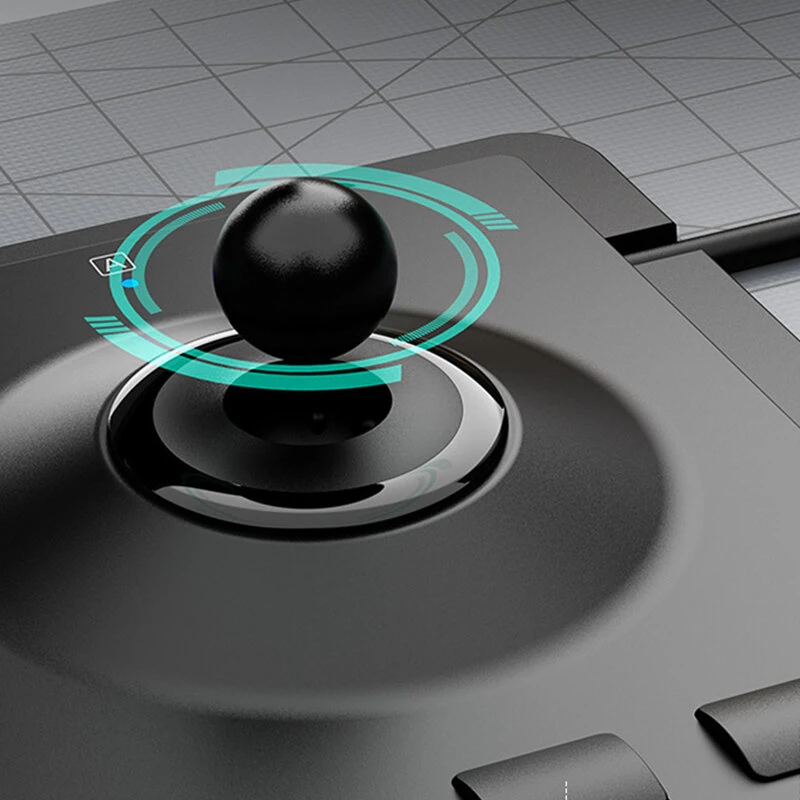 Little Kangaroo Wired Trackball Keyboard 64 Keys Scissor Switch Quiet Anti-interference Trackball Set Embedded USB Industrial Keyboard — view 5