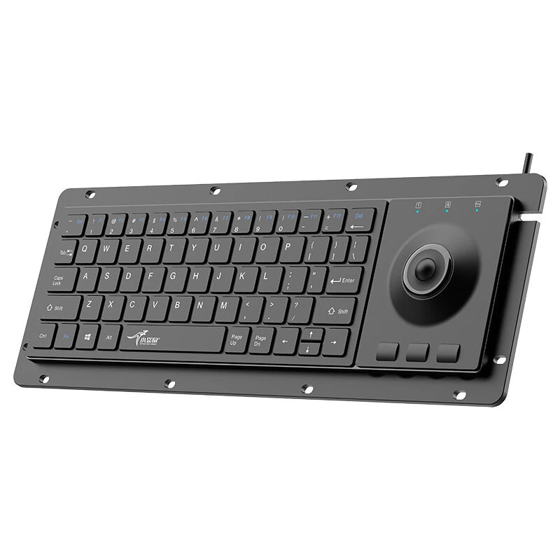 Little Kangaroo Wired Trackball Keyboard 64 Keys Scissor Switch Quiet Anti-interference Trackball Set Embedded USB Industrial Keyboard — view 8