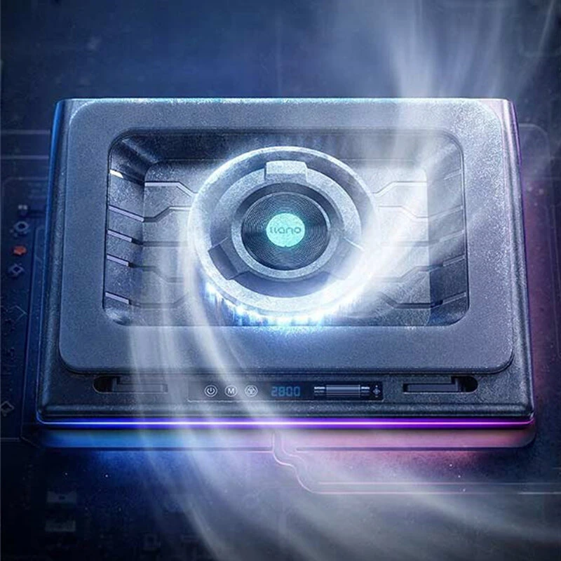 Llano V16 Compressed Air Radiator Gaming Laptop Cooler with 14cm Turbo Fan 2800RPM AI Smart Control RGB Overheating Protection Laptop Radiator — view 4