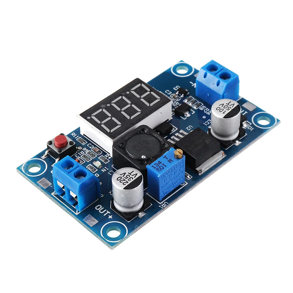 LM2596 DC-DC Voltage Regulator Adjustable Step Down Power Supply Module With Display — Geekcreit