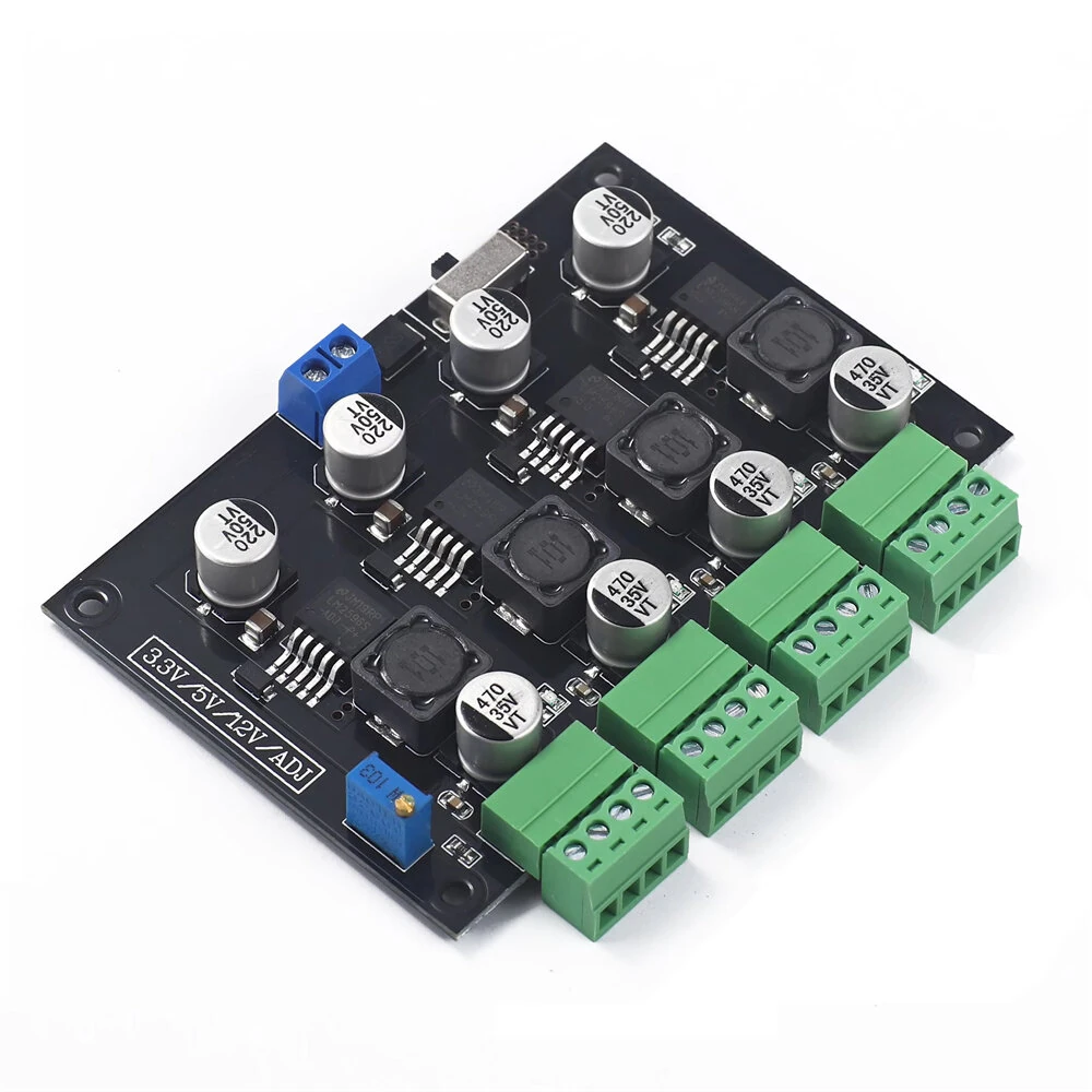 LM2596 Switching Power Supply Module 3.3V 5V 12V ADJ Adjustable Voltage Output 3A High Efficiency Low Noise for Industrial LED Automation Control — view 6
