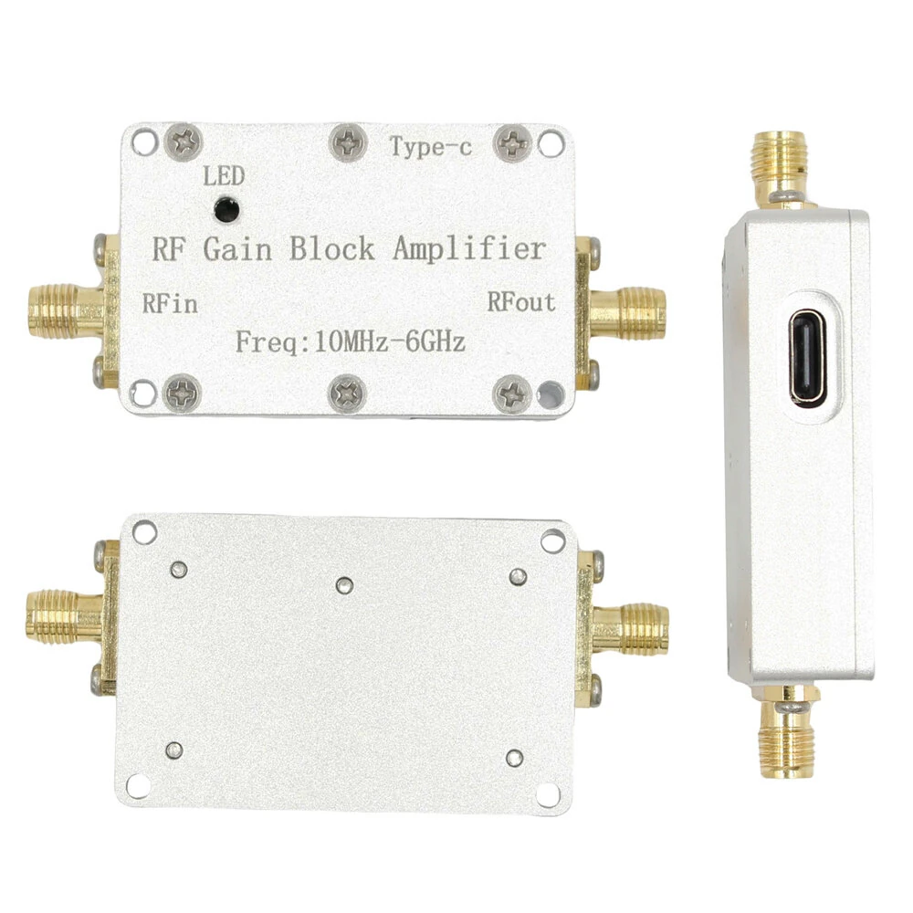 LNA 50M-6GHz RF Low Noise Amplifier 20DB 30DB High Gain Pre-LNA Signal Receiver for Drone Radio FM Hackrf One Image — view 2