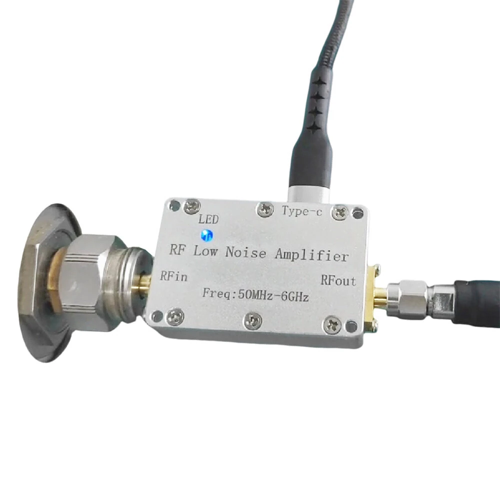LNA 50M-6GHz RF Low Noise Amplifier 20DB 30DB High Gain Pre-LNA Signal Receiver for Drone Radio FM Hackrf One Image — view 3