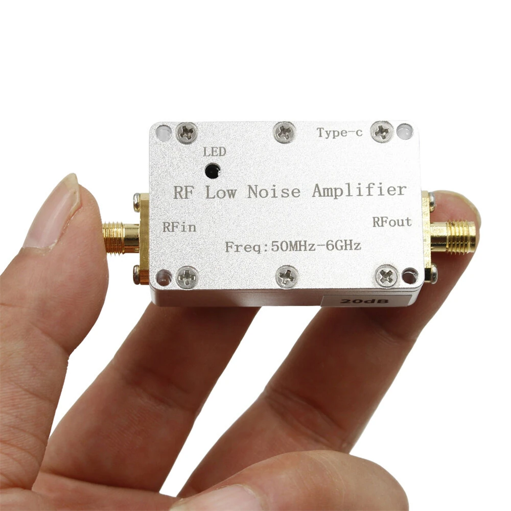 LNA 50M-6GHz RF Low Noise Amplifier 20DB 30DB High Gain Pre-LNA Signal Receiver for Drone Radio FM Hackrf One Image — view 4