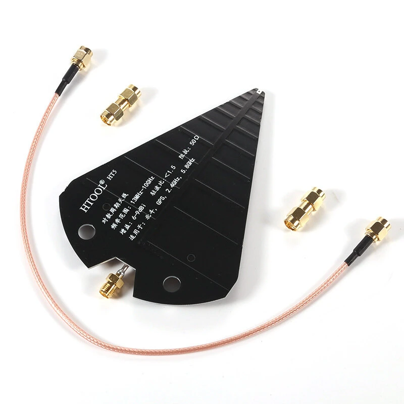 Log Periodic UWB Antenna 1300MHz-10GHz Widebands Circuit Board 50ohm for UWB 6-9dB — Log