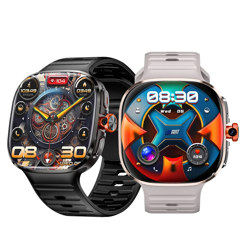 LOKMAT APPLLP 6 MAX 4G/5G AI Android Smart Watch 2.16 Inch AMOLED Display GPS WiFi 1150mAh Massive Battery Heart Rate Blood Pressure SpO2 Monitor Sleep Monitoring Multi-sport Modes Music Playback NFC Function 2MP Pull-out Camera