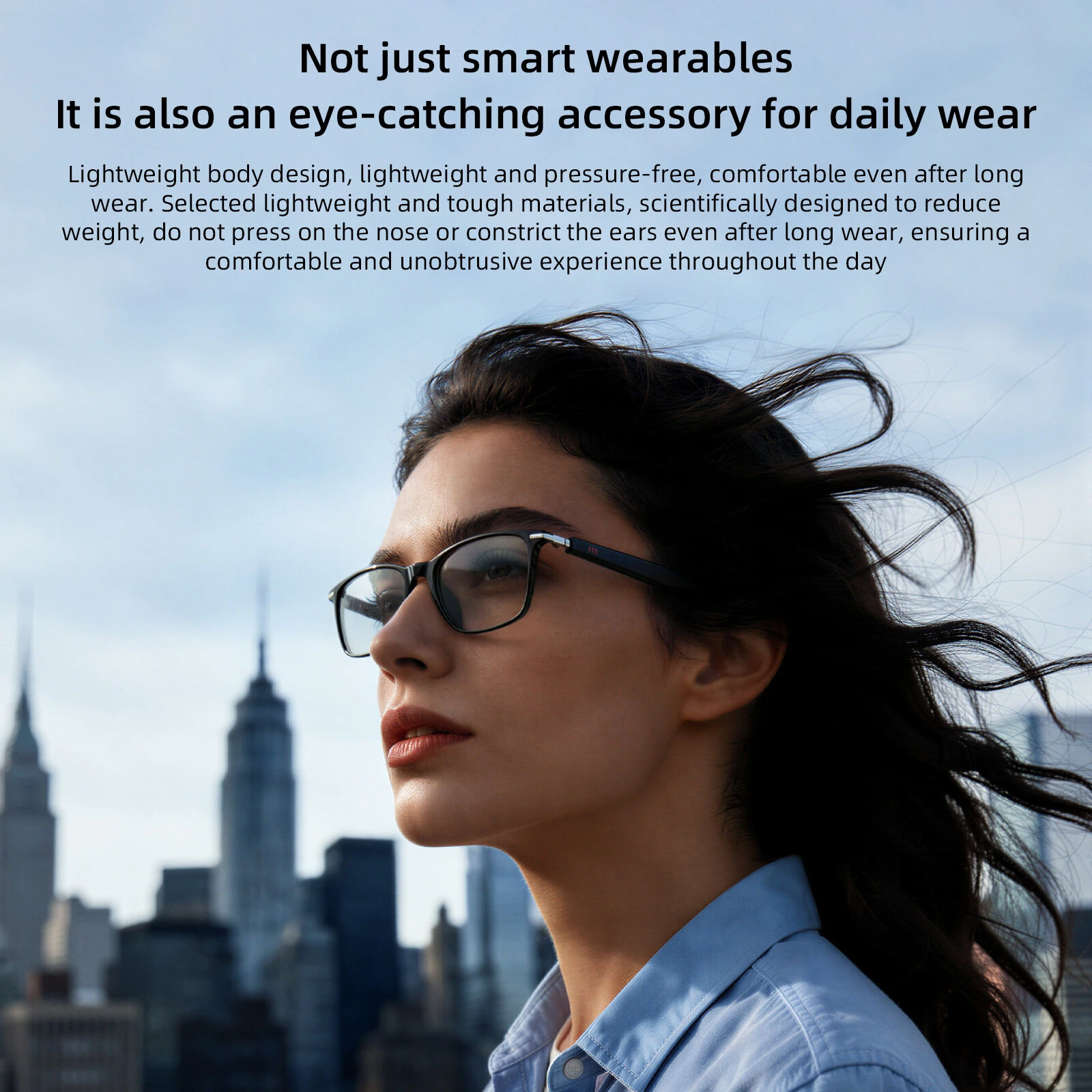 LOKMAT M01 Smart Glasses BT5.4 Open Ear Wireless Sunglasses IP68 Waterproof Sports Voice Assistant Detachable Lenses 35g Lightweight — view 4
