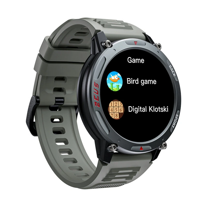LOKMAT ZEUS 4 PRO 1.43inch AMOLED Display 5ATM Waterproof AI Voice Assistant bluetooth Call Heart Rate Blood Pressure Blood Oxygen Monitor Sleep Monitoring Body Temperature Detection Multi-sport Modes Music Playback Smart Watch — view 4