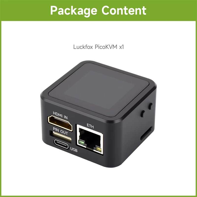 Luckfox PicoKVM IP KVM Remote Management Tool Supports 1080P 60fps HD Multimedia Interface Input Low Latency USB Emulation — view 4