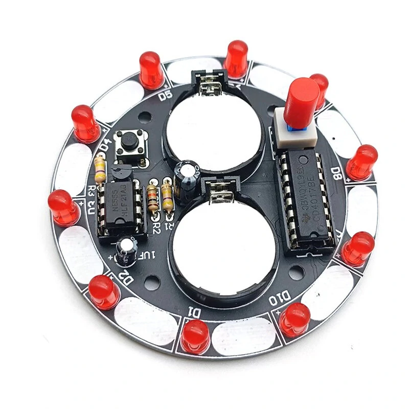 Lucky Turntable LED Flashlight DIY Electronic kit Welding Project Training Module DIY Kit — view 2