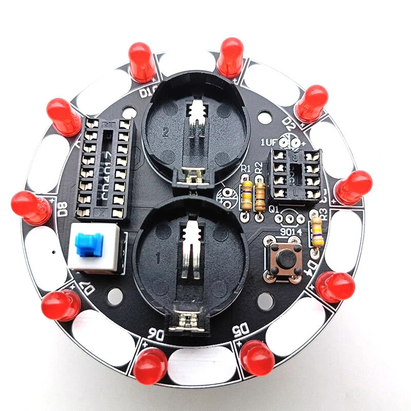 Lucky Turntable LED Flashlight DIY Electronic kit Welding Project Training Module DIY Kit — view 6