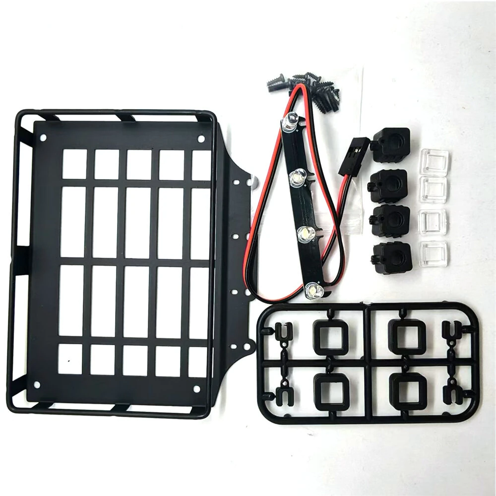 Luggage Rack with Light For MJX 1/12 H12Y RC Car Spare Vehicle Parts Models Accessories — view 2