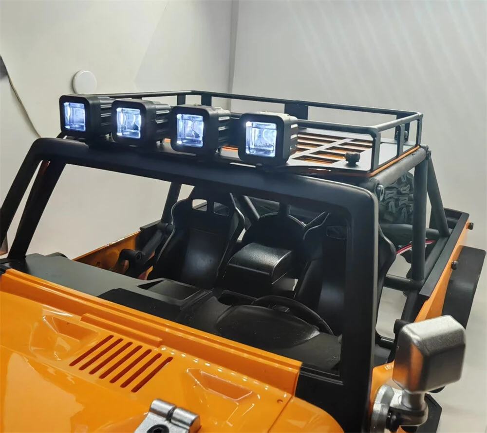 Luggage Rack with Light For MJX 1/12 H12Y RC Car Spare Vehicle Parts Models Accessories — view 4