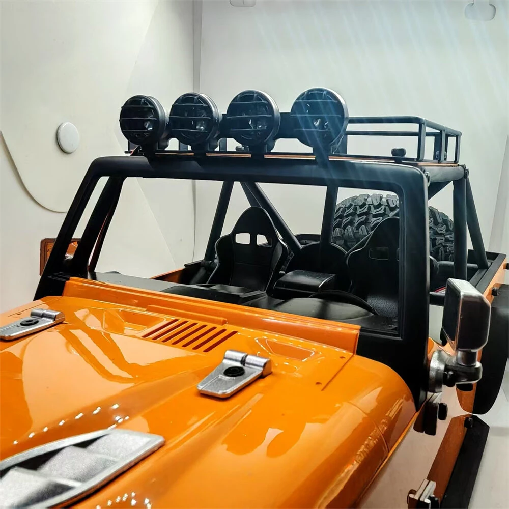 Luggage Rack with Light For MJX 1/12 H12Y RC Car Spare Vehicle Parts Models Accessories — view 7