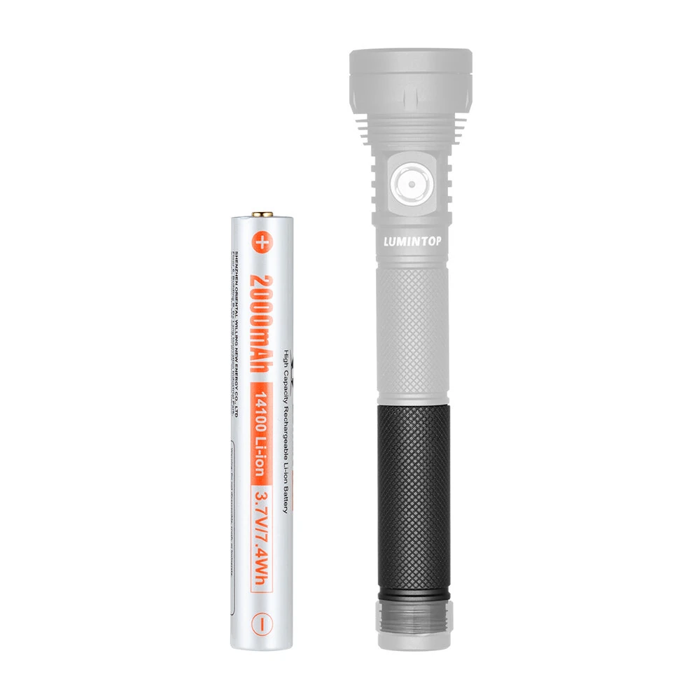 Lumintop 14100 Extention Tube Come With Battery For Lumintop GT NANO PLUS Flashlights — view 8