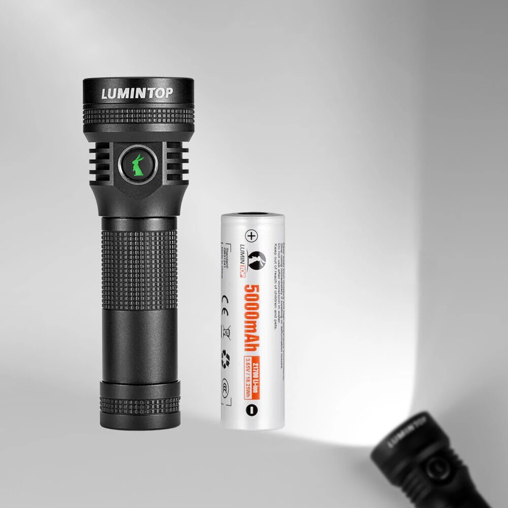 Lumintop D2 1000LM 475m Type-C USB Rechargeable LED Flashlight IPX8 Waterproof Super Bright Night Riding Bike Light 21700 LED Torch — view 10