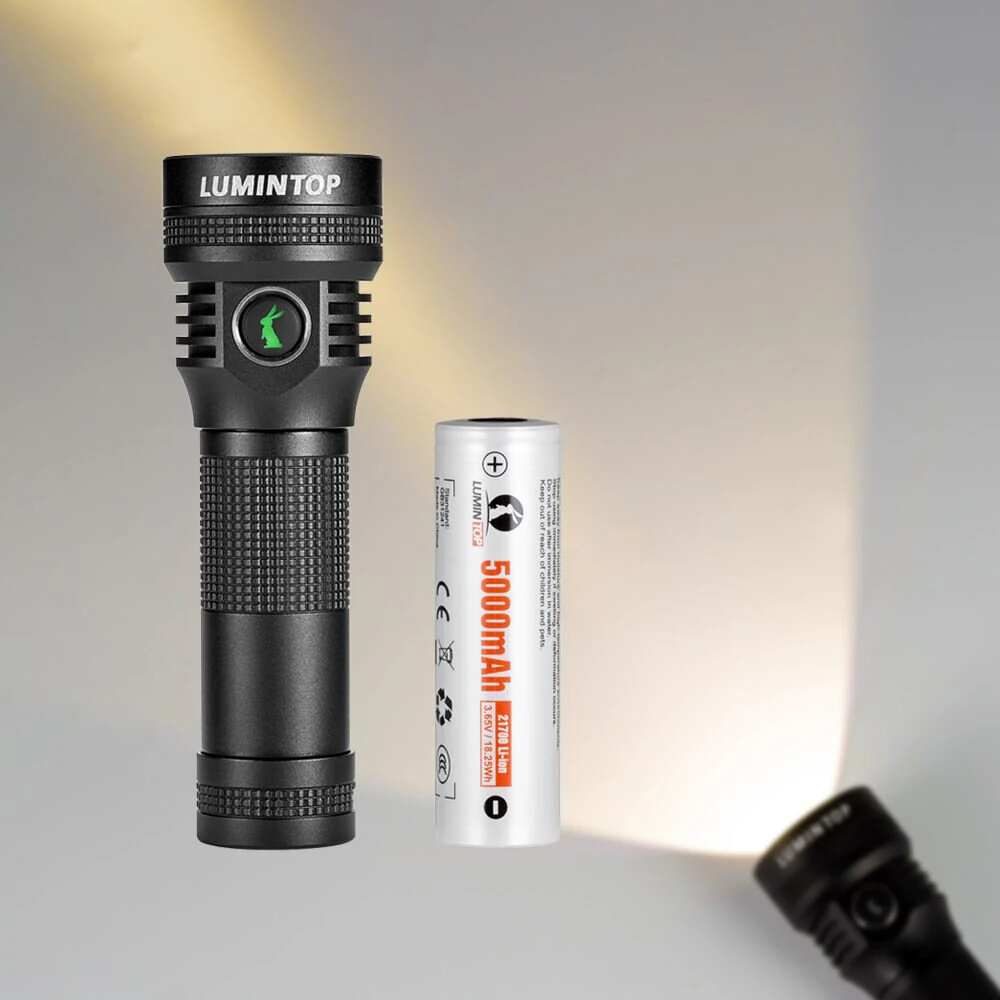 Lumintop D2 1000LM 475m Type-C USB Rechargeable LED Flashlight IPX8 Waterproof Super Bright Night Riding Bike Light 21700 LED Torch — view 8