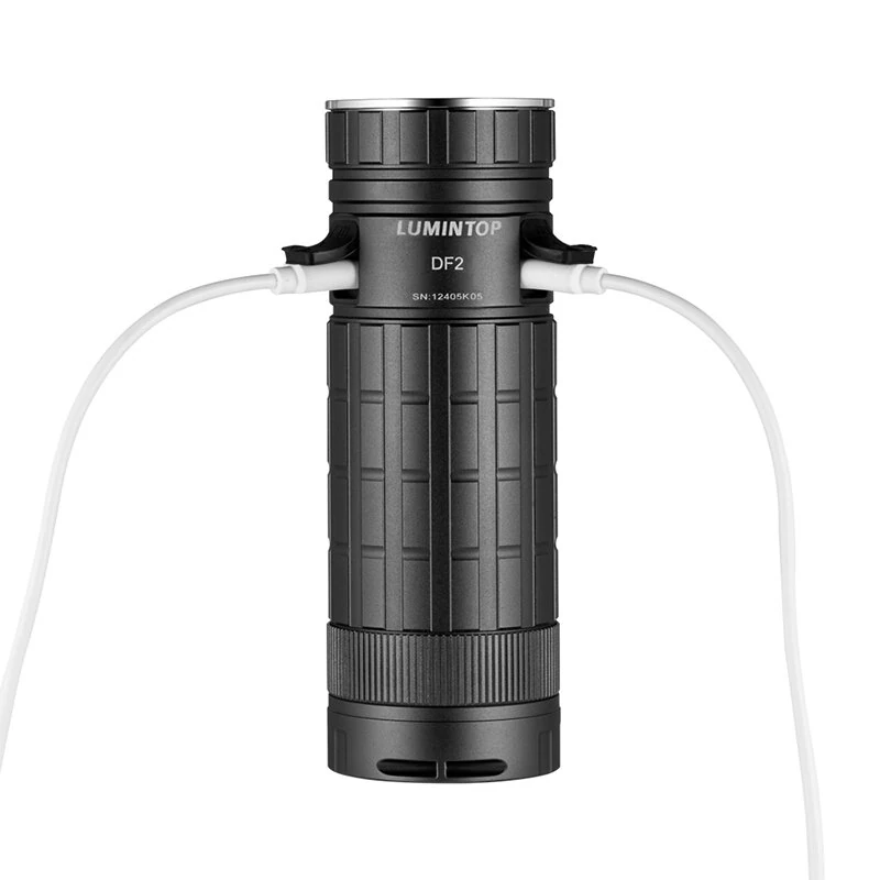 Lumintop DF2 SFT40 LED 1600LM 800M Thrower Powerbank Flashlight with 32000mAh 46950 Battery Dual USB-C Output Port, Type C Rechargeable Powerful LED Torch Outdoor Long Range Search Light — view 5