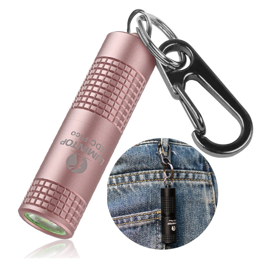 Lumintop EDC PICO V3.0 130LM USB Rechargeable Flashlight Super Mini EDC Flashlight LED Keychain Light Mini Torch Power by 10300 Battery — Lumintop