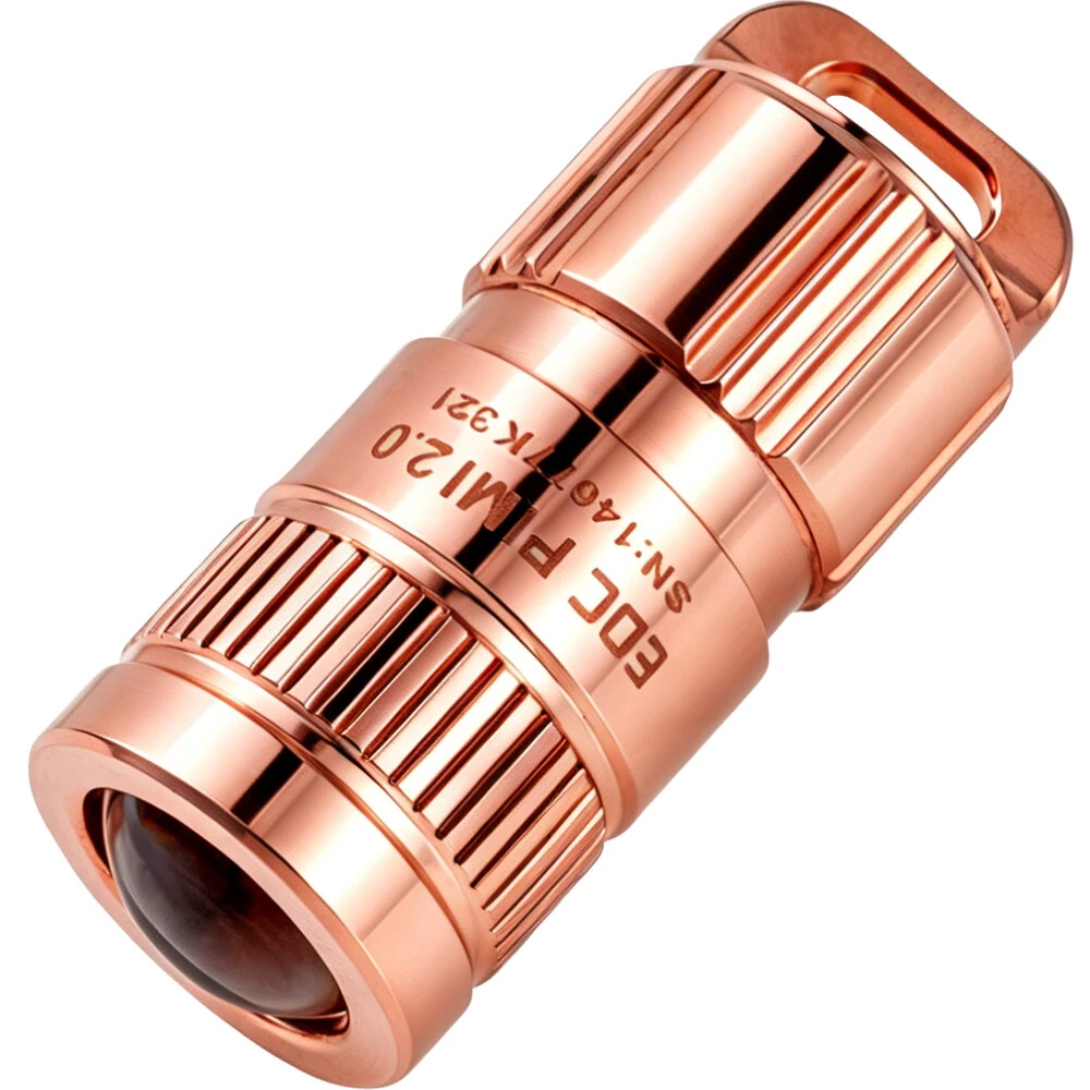 Lumintop EDC Pimi 2.0 100 Lumens 10180 EDC Copper Flashlight Mini LED Pocket Keychain Light — view 6