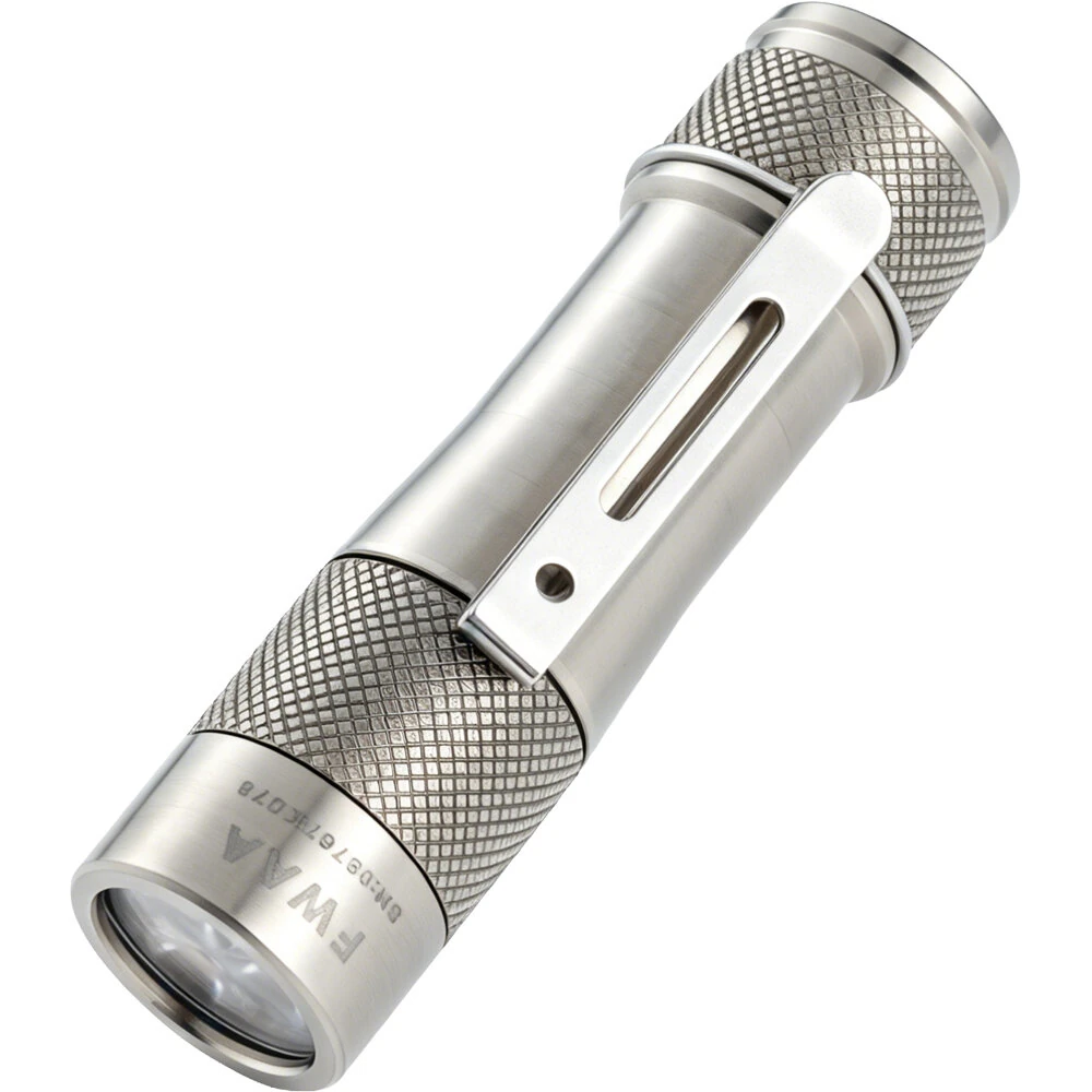 Lumintop FWAA 1600LM EDC Titanium Polished Flashlight 3*Nichia 519AT LED Super Bright Mini LED Torch EDC Tools — LUMINTOP