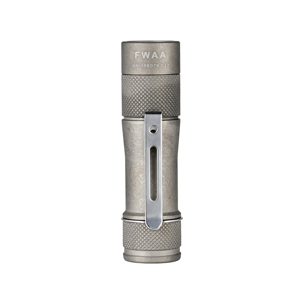 Lumintop FWAA 1600LM Titanium Stonewashed EDC Flashlight 14500 Three Beads Strong Light Mini LED Torch Waterproof EDC Tools — view 4