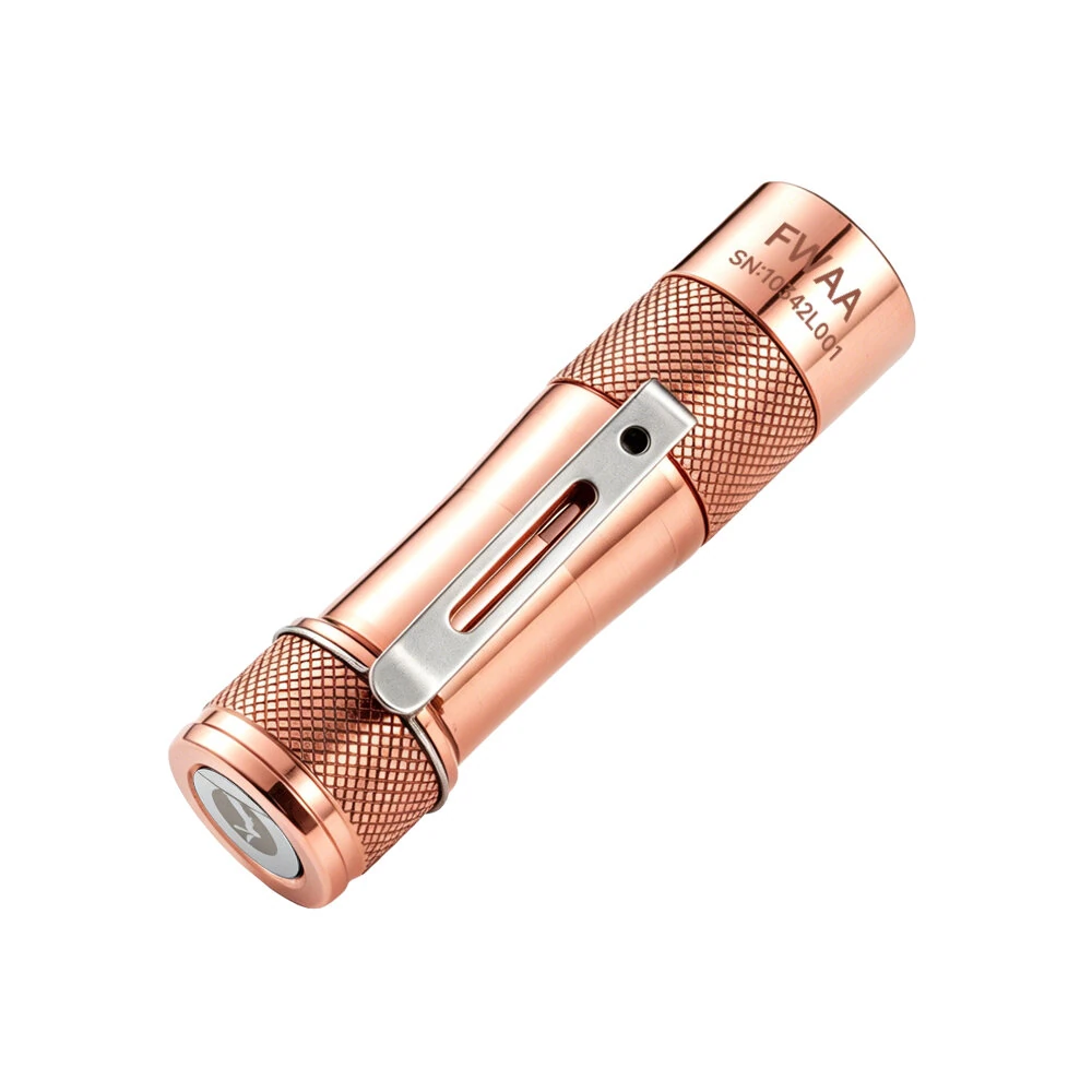 Lumintop FWAA Copper 1600LM EDC Flashlight 14500 Battery Three Light Beads Super Bright Waterproof Outdoor Portable Mini LED Torch — view 2