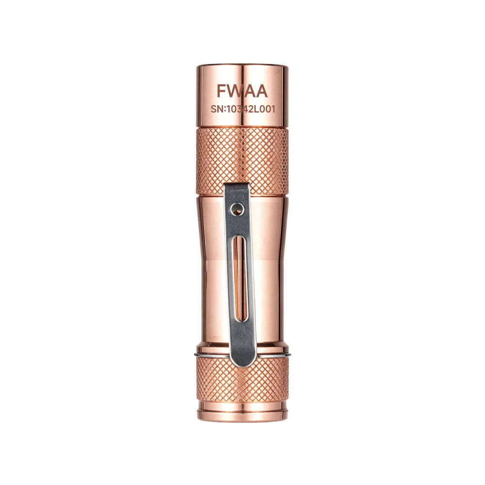 Lumintop FWAA Copper 1600LM EDC Flashlight 14500 Battery Three Light Beads Super Bright Waterproof Outdoor Portable Mini LED Torch — view 3
