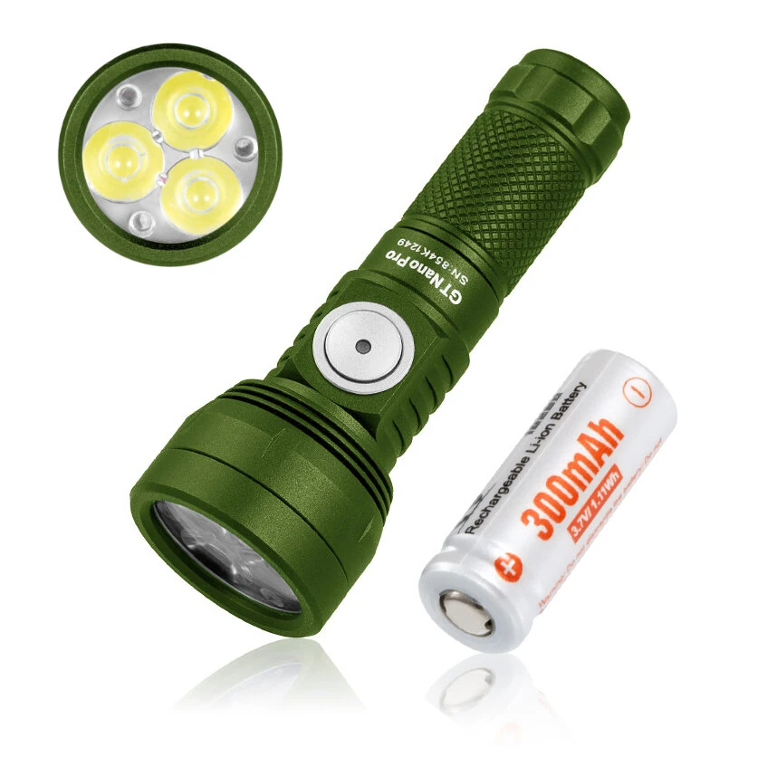 Lumintop GT NANO PRO V3.2 1700 Lumen 160M Compact LED Keychain Flashlight With 10300 Battery Mini Powerful LED Torch Camping Light — Lumintop