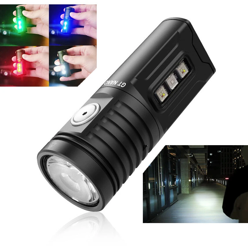 Lumintop GT NANO V5.0 1400LM EDC LED Flashlight with RGB UV Sidelight Come With 2pcs 10280 Battery USB TYPE-C Rechargeable Mini LED Torch Compact EDC Survival Tools — view 2