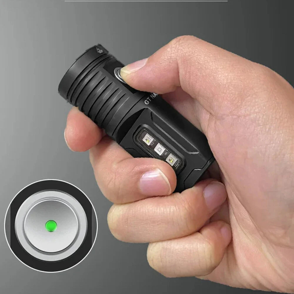 Lumintop GT NANO V5.0 1400LM EDC LED Flashlight with RGB UV Sidelight Come With 2pcs 10280 Battery USB TYPE-C Rechargeable Mini LED Torch Compact EDC Survival Tools — view 3