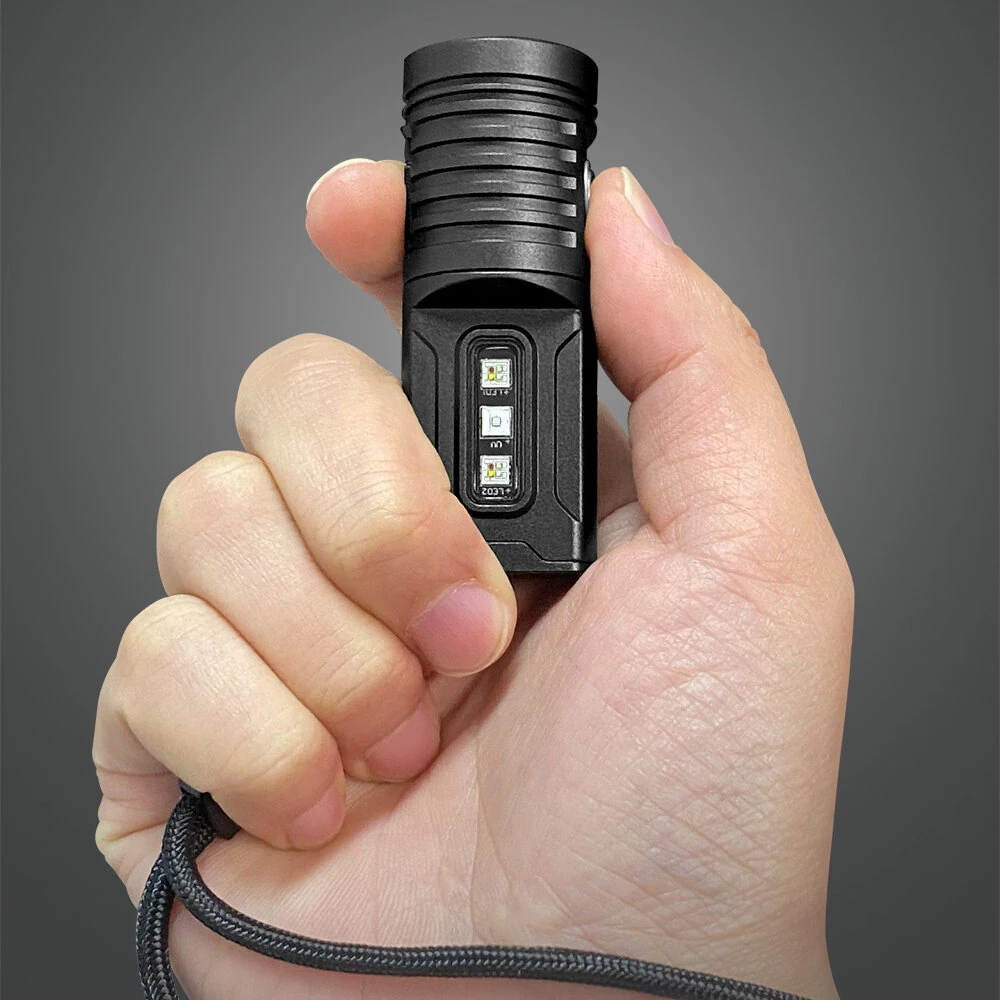 Lumintop GT NANO V5.0 1400LM EDC LED Flashlight with RGB UV Sidelight Come With 2pcs 10280 Battery USB TYPE-C Rechargeable Mini LED Torch Compact EDC Survival Tools — view 4