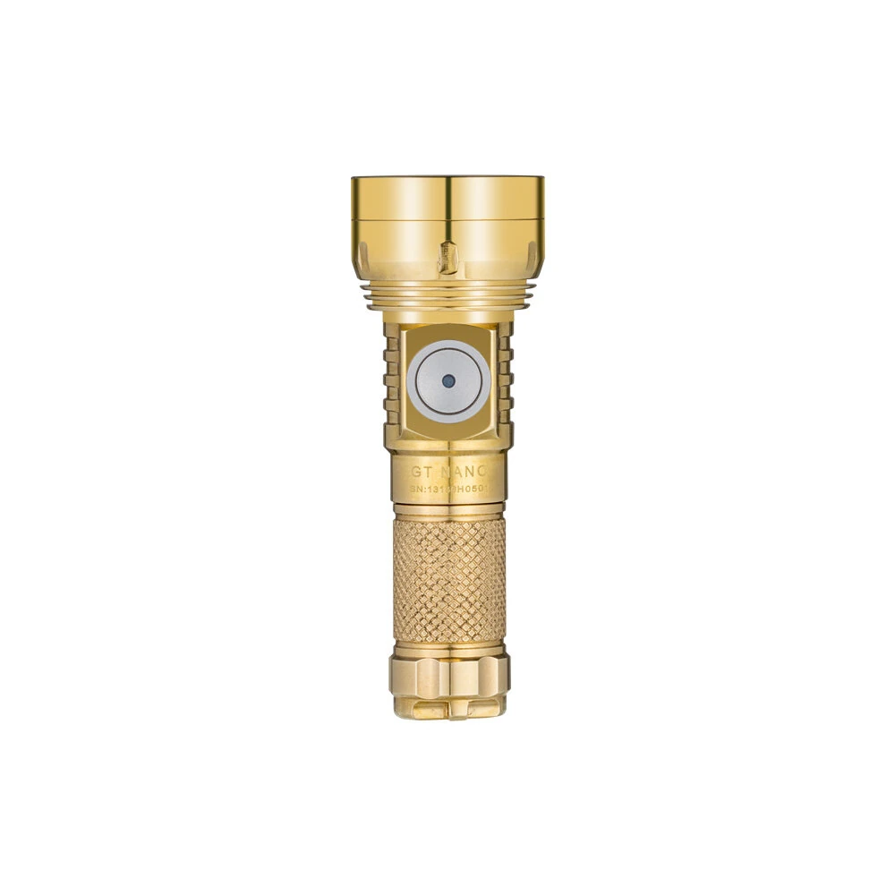 Lumintop GT NANO3.0 Brass 400M EDC Thrower Flashlight Support Extend Tube 700LM 10280/10750 Battery USB Rechargeable Camping Lantern Outdoor Light — view 4