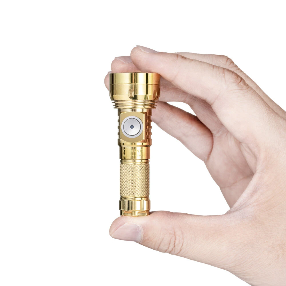 Lumintop GT NANO3.0 Brass 400M EDC Thrower Flashlight Support Extend Tube 700LM 10280/10750 Battery USB Rechargeable Camping Lantern Outdoor Light — view 9