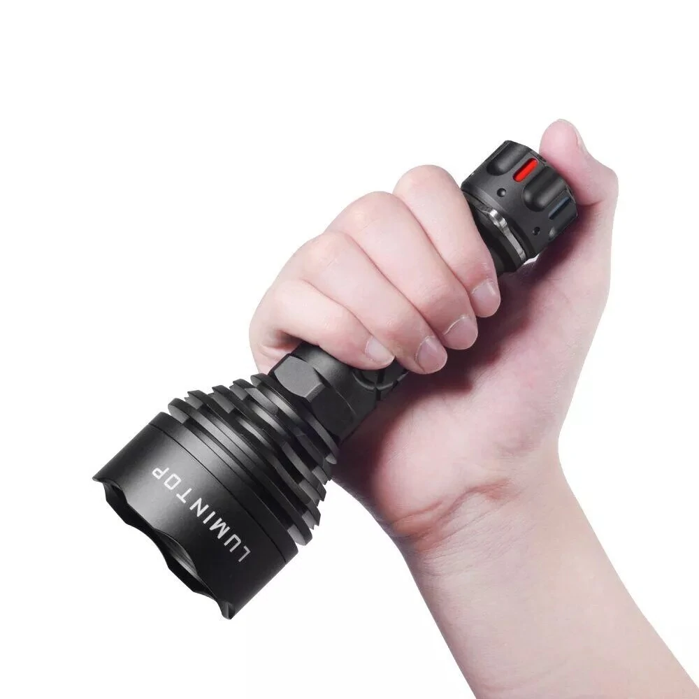 Lumintop Thor3 2500m Long Shoot LEP Flashlight Long Range Strong Spotlight Flashlight Super Bright Waterproof Portable LED Searchlight By 21700 Battery — view 4