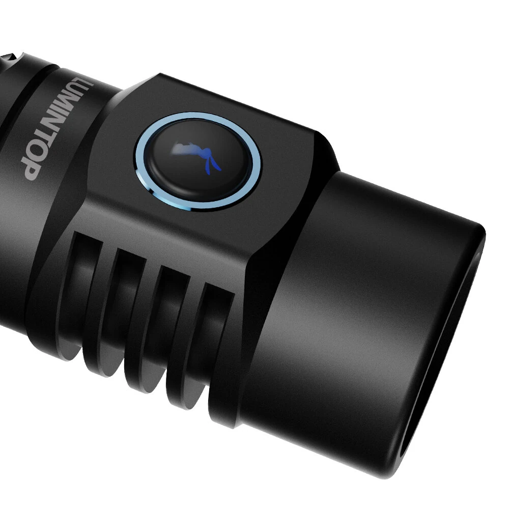 LUMINTOP THORMINI 700M Long Distance LEP Flashlight with 18350 Battery, 250 Lumens Long Shoot Beam Strong LEP Spotlight Portable Search Torch Outdoor Survival Tools — view 3
