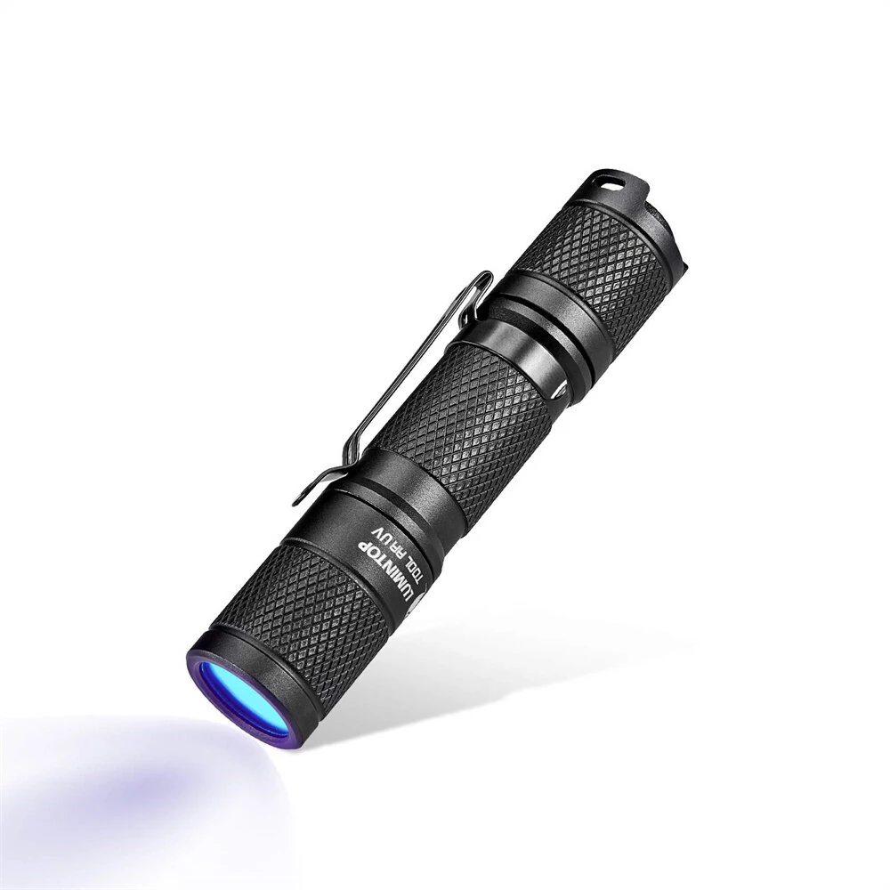 LUMINTOP Tool AA 2.0 365nm UV Flashlight with 14500 Battery Purple Light Mini Portable Torch Medical Test Light — LUMINTOP