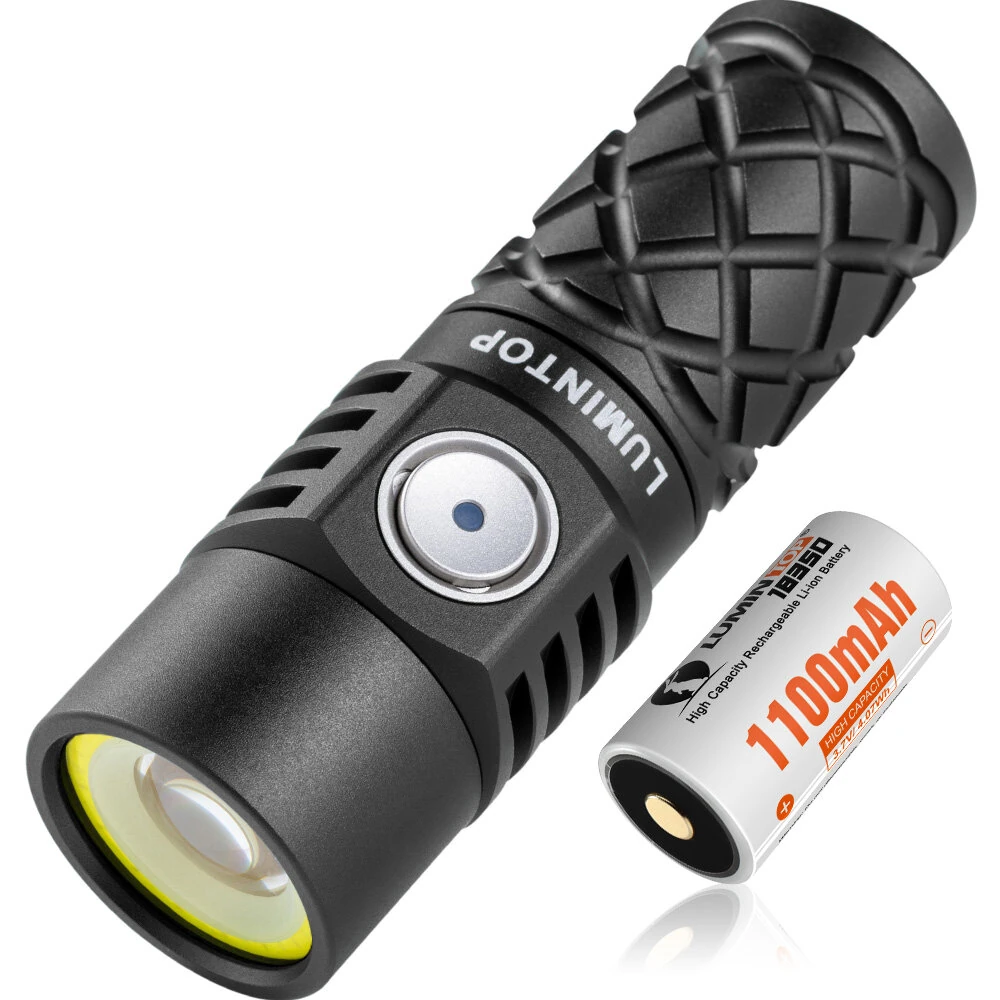 Lumintop W3 700M LEP Flashlight 550LM LED Floodlight Red Signal Light Multi-source Compact EDC Flashlight With 18350 Battery Mini LED Torch For Outdoor Camping Fishing Hiking — Lumintop