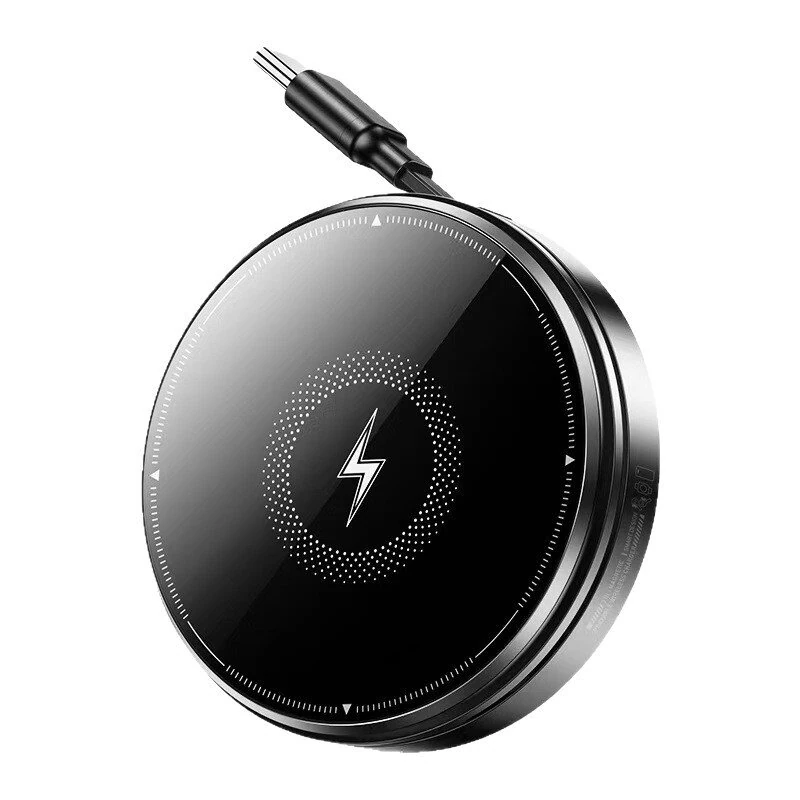 M1 15W 3-in-1 Magnetic Wireless Charger Come with 90cm Type-C Retractable Cable Fast Wireless Charging Pad for Smart Phones for iPhone 17 17Pro Max 16 15 14 for Xiaomi 17pro for Huawei Mate XTs for OPPO for Airpods for Apple Watch — image 1