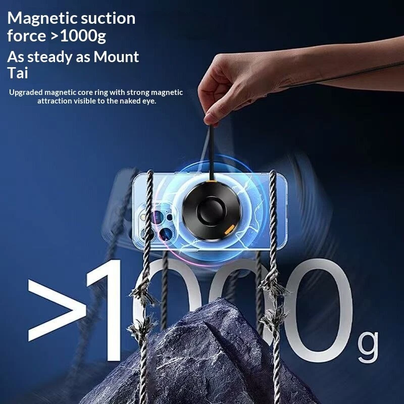 M1 15W 3-in-1 Magnetic Wireless Charger Come with 90cm Type-C Retractable Cable Fast Wireless Charging Pad for Smart Phones for iPhone 17 17Pro Max 16 15 14 for Xiaomi 17pro for Huawei Mate XTs for OPPO for Airpods for Apple Watch — view 4