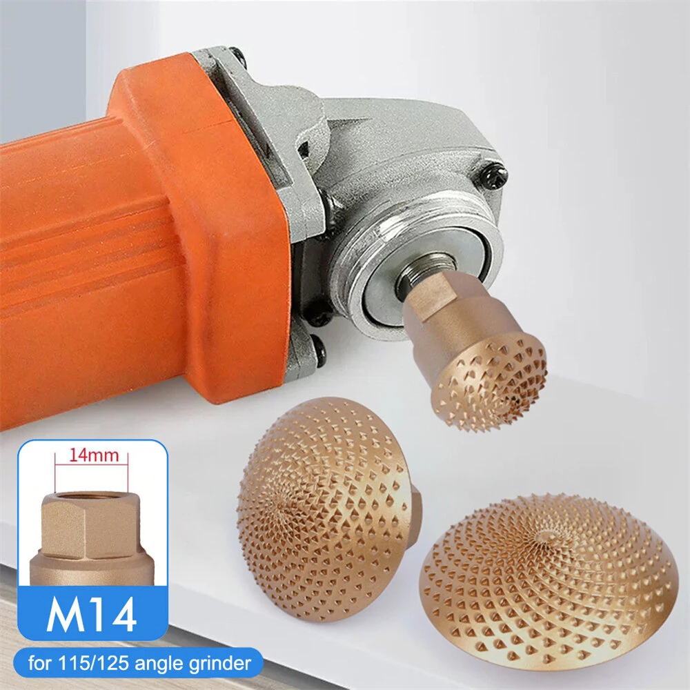 M14 Arc-shaped Woodworking Grinding Head Wood Grinding Disc 30mm 50mm 70mm For 115/125 Angle Grinder Wood Polishing Tool — view 2