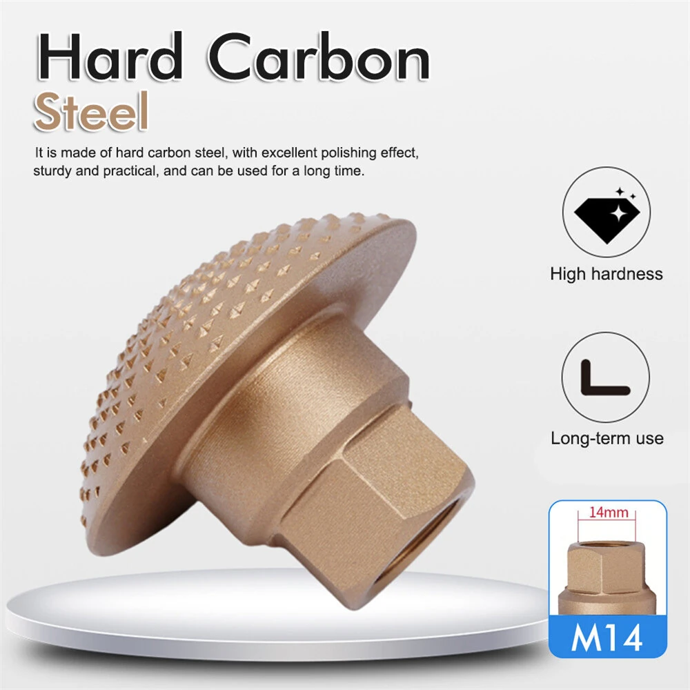 M14 Arc-shaped Woodworking Grinding Head Wood Grinding Disc 30mm 50mm 70mm For 115/125 Angle Grinder Wood Polishing Tool — view 5