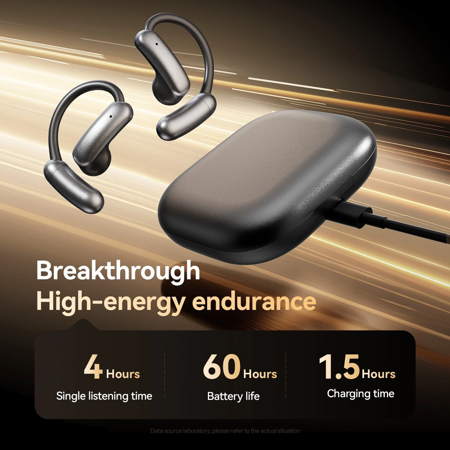 M143 TWS Headset Wireless bluetooth 6.0 Earphone ACS Panoramic Sound Directional Sound Transmission AI Call Noise Reduction 60H Playback Battery Digital Display Touch Control Earhooks Sports Headphones — view 5