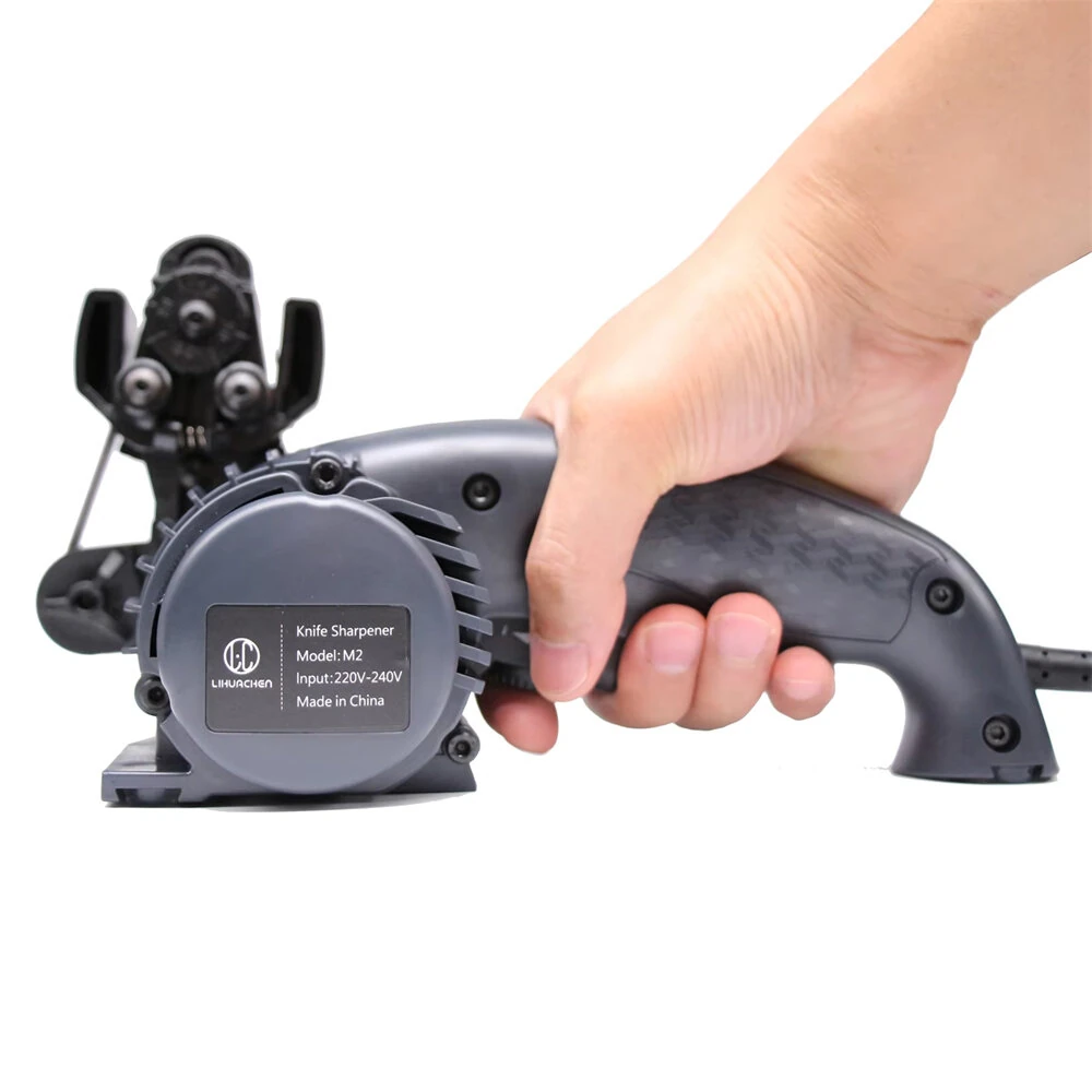 M2 Electric Knife Sharpener Professional Belt Sander with Adjustable Angle 15°-30° & Variable Speed for Kitchen Tools — view 3