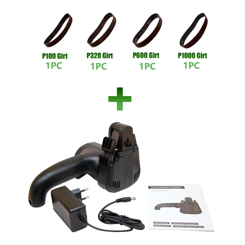M3 Professional Electric Knife Sharpener 20°-60° Adjustable Angle Grinder For Kitchen Scissors With 4 Abrasive Belts — view 7