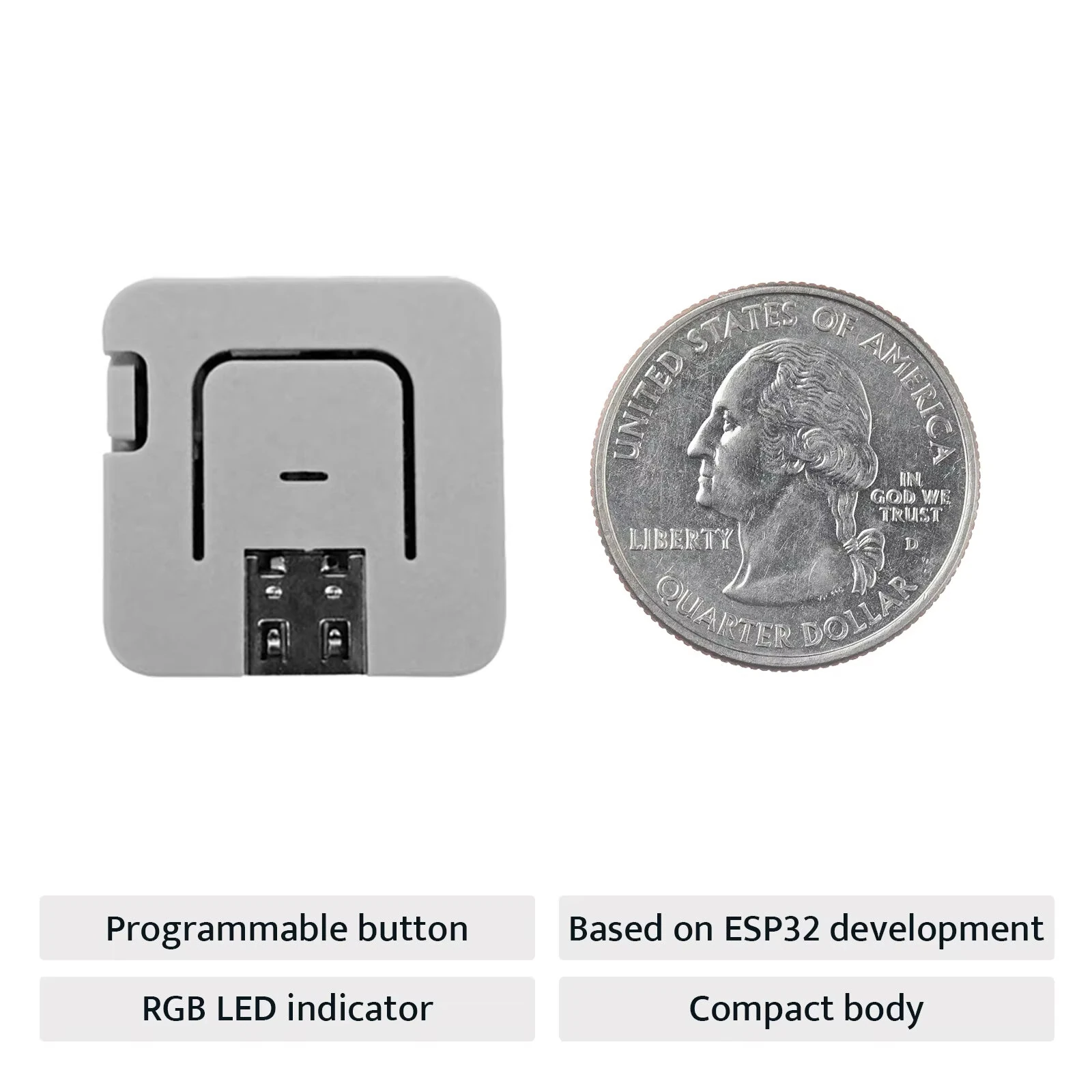 M5Stack ATOM Lite Programmable Controller ESP32-PICO-D4 Dual Core RGB LED WiFi ESP32 IoT Development Kit — view 6
