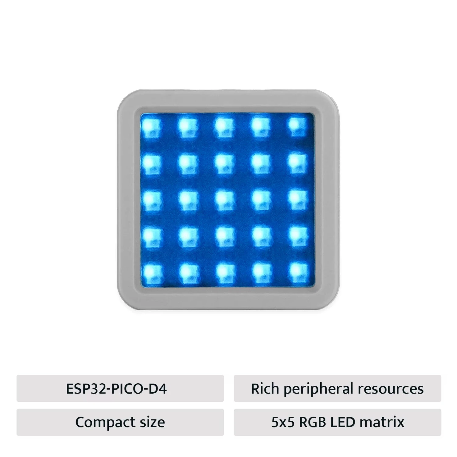M5Stack Atom Matrix Development Kit V1.1 ESP32 5x5 RGB LED High Performance USB WIFI UiFlow MicroPython IoT module — view 4